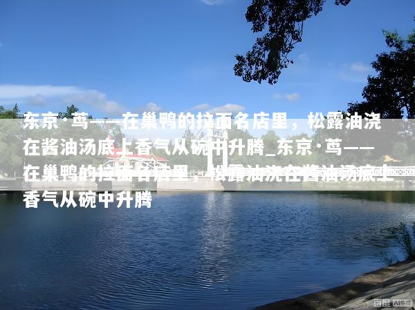 东京·茑——在巢鸭的拉面名店里，松露油浇在酱油汤底上香气从碗中升腾_东京·茑——在巢鸭的拉面名店里，松露油浇在酱油汤底上香气从碗中升腾