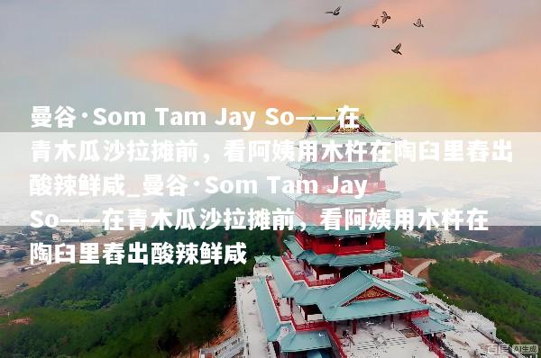 曼谷·Som Tam Jay So——在青木瓜沙拉摊前，看阿姨用木杵在陶臼里舂出酸辣鲜咸_曼谷·Som Tam Jay So——在青木瓜沙拉摊前，看阿姨用木杵在陶臼里舂出酸辣鲜咸